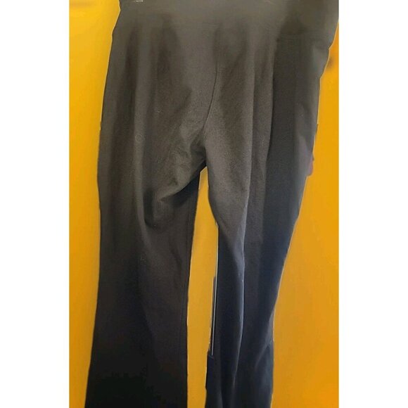 Eileen Fisher Black Stretch Sweat Pants Raw Edge Hems XS NEW Excellent Cr50 NWOT - Picture 4 of 5